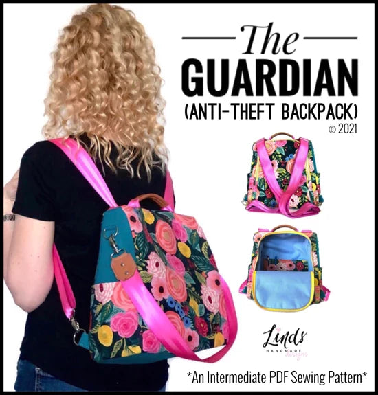 The Guardian Anti-theft Backpack by Linds Handmade Designs | Hardware Kit