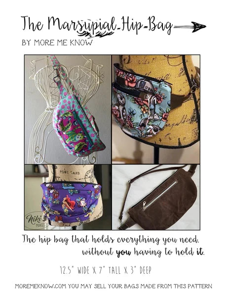 The Marsupial Hip Bag by More Me Know | Hardware Kit