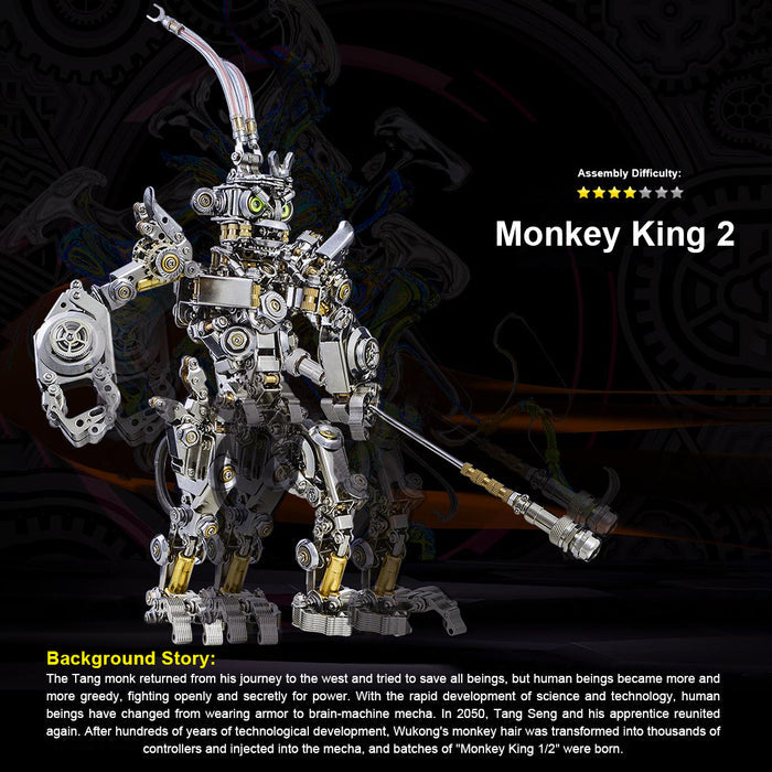 The Monkey King Wukong Metal Transforming Mech Model Kit