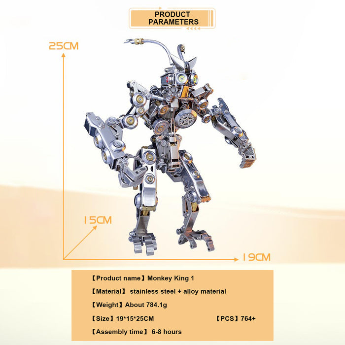 The Monkey King Wukong Metal Transforming Mech Model Kit