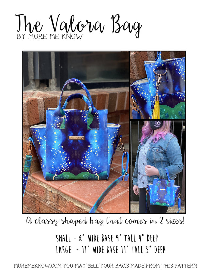 The Valora Bag - PDF Download ONLY Sewing Pattern
