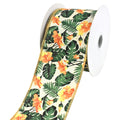 Tropical Hibiscus Wired Ribbon, 2-1/2-Inch, 10-Yard