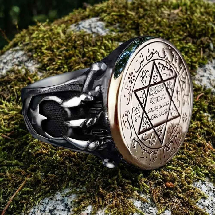 Rooted in centuries of symbolism, this Turkish Sterling Silver Ring with Seal of Solomon is a bold statement piece crafted for those who appreciate meaningful design and powerful heritage motifs.