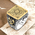 Turkish Sterling Silver Ring with Seal of Solomon is a bold, heritage-inspired piece rooted in centuries of Anatolian and Ottoman symbolism.