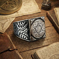 Rooted in centuries of spiritual symbolism, this Turkish Sterling Silver Ring with Seal of Solomon features the revered six-pointed star known as the Seal of Solomon (Muhur-u Suleyman).