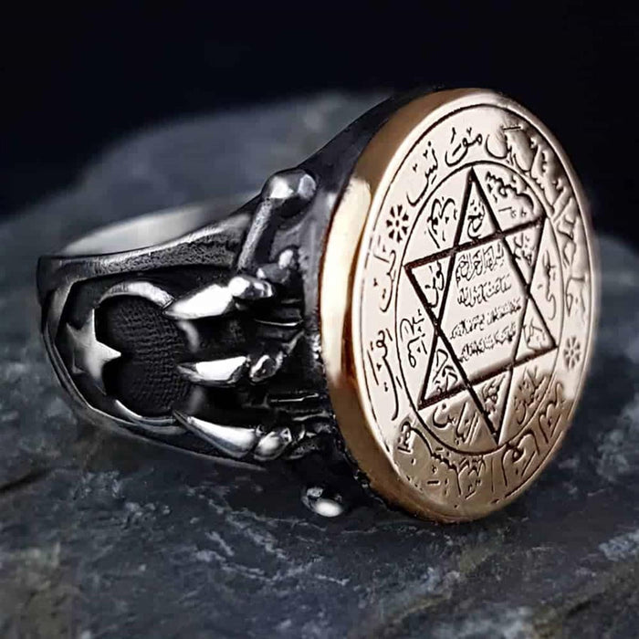 Rooted in centuries of symbolism, this Turkish Sterling Silver Ring with Seal of Solomon is a bold statement piece crafted for those who appreciate meaningful design and powerful heritage motifs.
