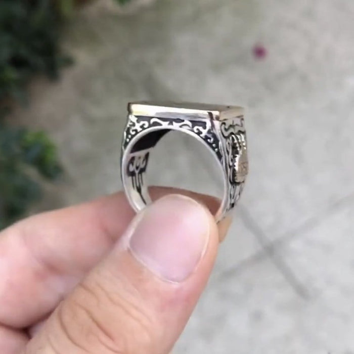 Turkish Sterling Silver Ring with Seal of Solomon is a bold, heritage-inspired piece rooted in centuries of Anatolian and Ottoman symbolism.