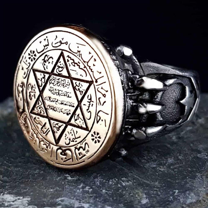 Rooted in centuries of symbolism, this Turkish Sterling Silver Ring with Seal of Solomon is a bold statement piece crafted for those who appreciate meaningful design and powerful heritage motifs.