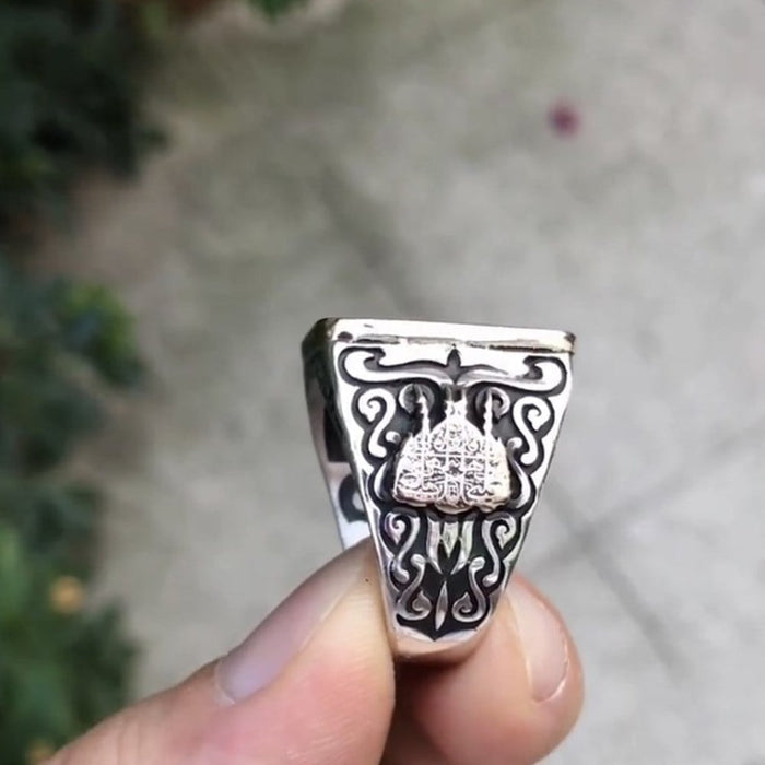 Turkish Sterling Silver Ring with Seal of Solomon is a bold, heritage-inspired piece rooted in centuries of Anatolian and Ottoman symbolism.
