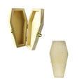 Unfinished Wood Coffin Case, 5-13/16-Inch