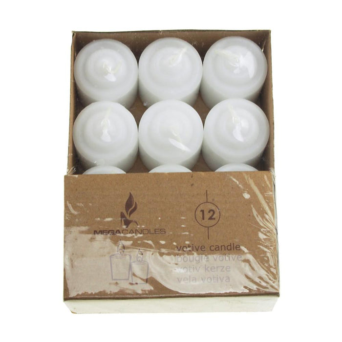 Unscented White Tealight Votive Candles, 1-3/4-Inch, 12-Piece