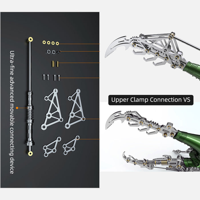 Upper Clamp Upgrade Kits with LED Lights for Mechanical Dynastes Model