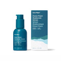 Ursa Major Forest Water Hyaluronic Serum in blue pump bottle packaging with matching box, front view.