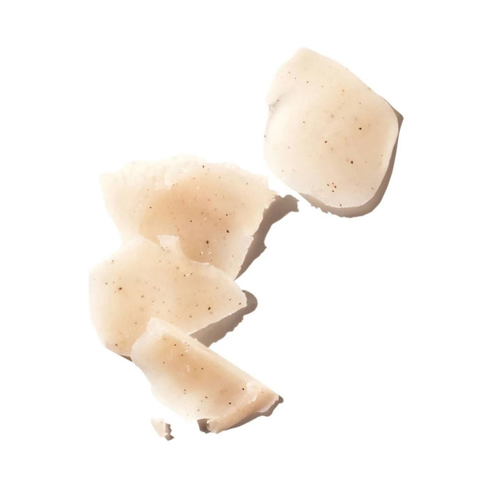 Ursa Major Hoppin' Fresh Bar Soap, chunks cut out to show color and texture.