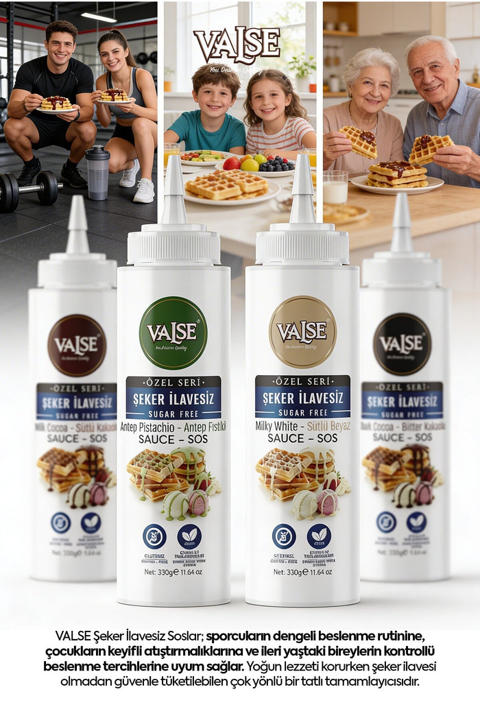Valse No Sugar Added (Stevia) Milk White Sauce is a smooth and creamy dessert topping designed for those who want full flavor without added sugar.