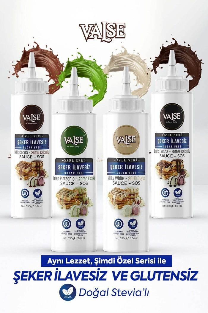 Valse No Sugar Added (Stevia) Milk White Sauce is a smooth and creamy dessert topping designed for those who want full flavor without added sugar.