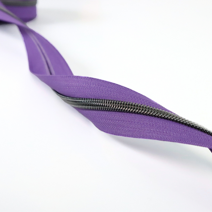 Violet Indigo | #5 Black Nickel Zipper by the Yard - 3 Yard Singles