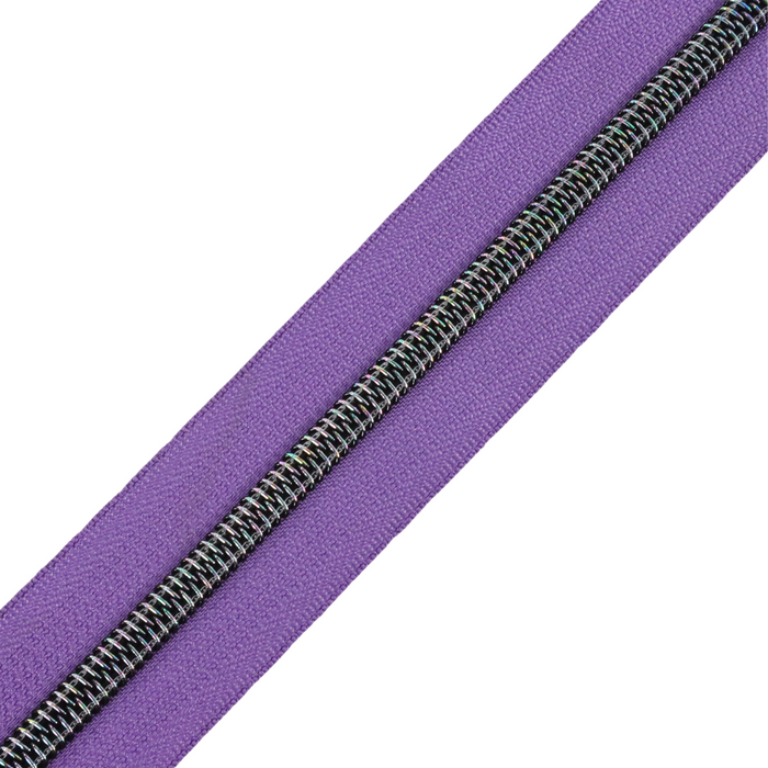 Violet Indigo | #5 Midnight Rainbow Zipper by the Yard - 3 Yard Singles