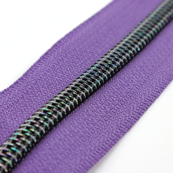 Violet Indigo | #5 Midnight Rainbow Zipper by the Yard - 3 Yard Singles