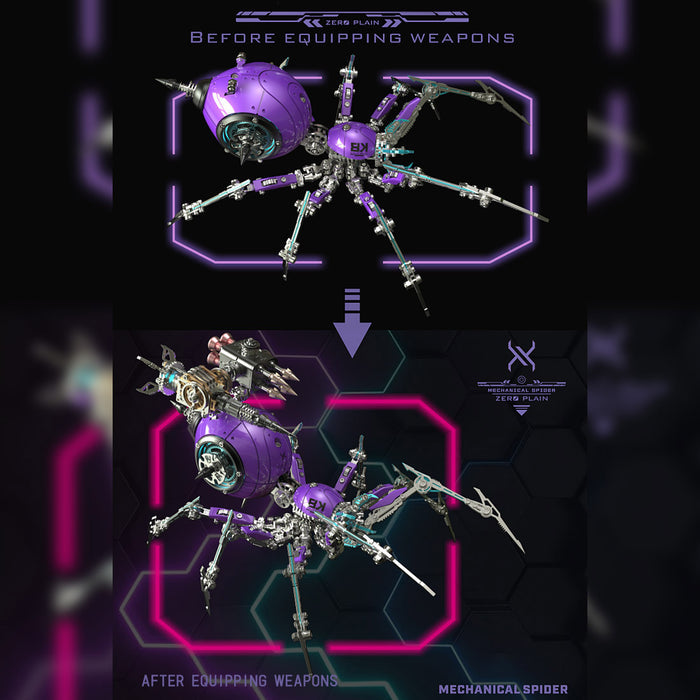 Voidgleam — The Phantom-Tech War Spider, Glowing & Weaponized Metal Model Kits