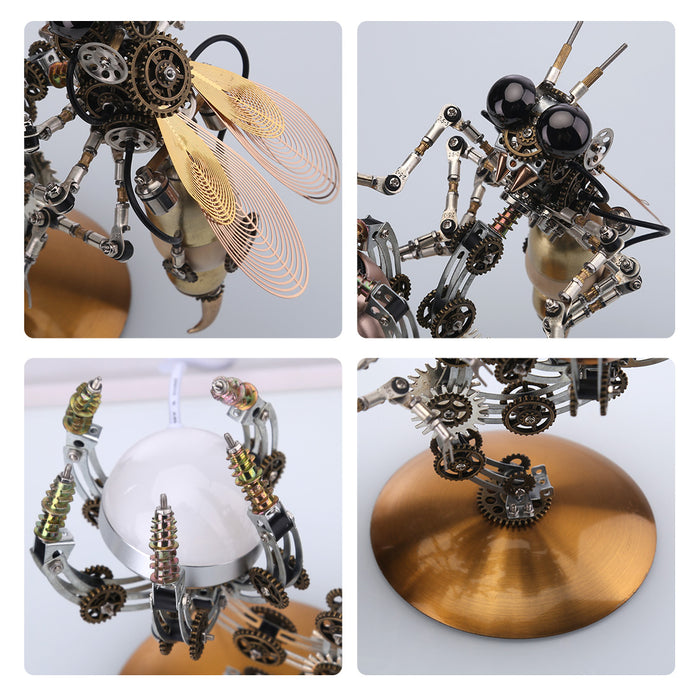 Wasp Nest In Garden Trees Lamp Steampunk Metal Model Kits 727pcs