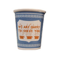 Exception Labs 3 ounce greek ceramic espresso deli cup.