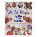 Book cover of 'We the People is All the People' with illustrations of diverse people.