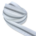 White | #5 Nickel Zipper by the Yard - 5 yard Singles