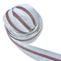 White | #5 Rose Gold Zipper by the Yard - 5 Yard Singles