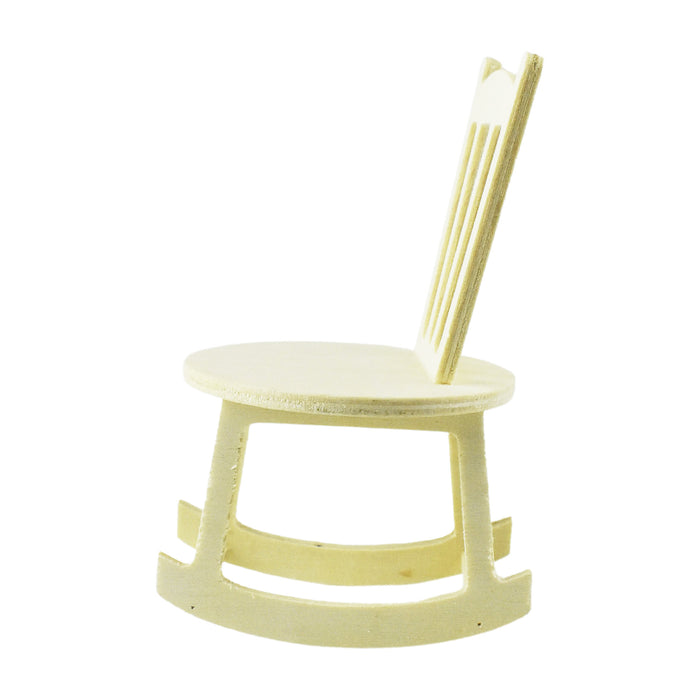 Wooden DIY Craft Model Rocking Chair, 5-1/4-Inch