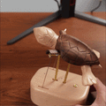 Wooden Sea Turtle Mechanical Model Kit DIY Marine Life Kinetic Sculpture