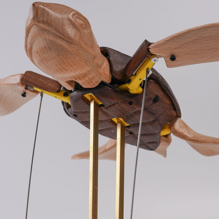 Wooden Sea Turtle Mechanical Model Kit DIY Marine Life Kinetic Sculpture