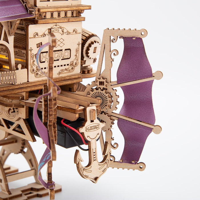 Wooden Steampunk Airship Model for Kids 266+PCS