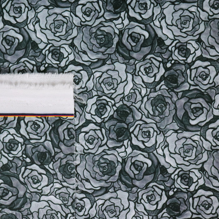 WPC Grayscale Roses | 1 Yard Cut