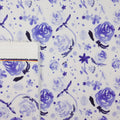 This printed WPC is of watercolor flowers in blue tones.