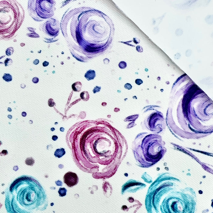 WPC Pink & Teal Floral | 1 Yard Cut