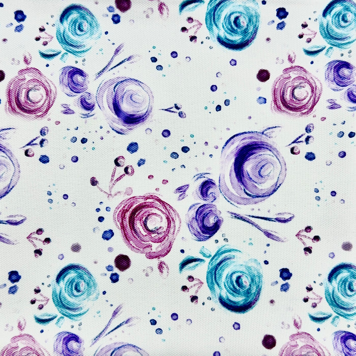 WPC Pink & Teal Floral | 1 Yard Cut