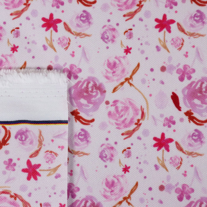 This printed WPC-Lite is of watercolor flowers in pink tones.