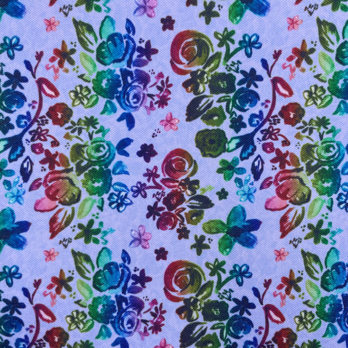 WPC Teacup Roses in Rainbow | Round 49 - 2 Yard Cut