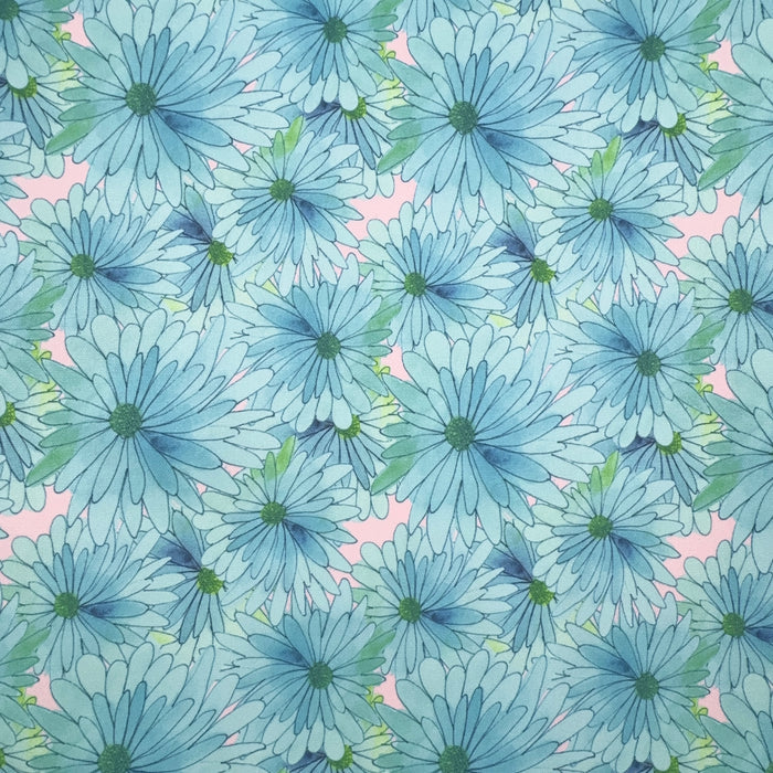 WPCotton Light Blue Daisy | 2 Yard Cut