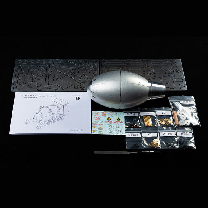 WWII 1/12 Scale Atomic Bomb 3D Metal Model Military Assembly Toy