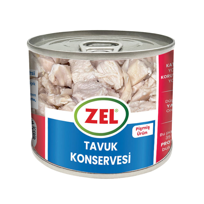 Zel Canned Chicken is a practical and protein-rich meal solution made with at least 65% chicken meat.