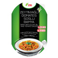 Zel Olive Oil Okra with Tomato Sauce brings a classic Turkish home-style dish to your table in a convenient ready-to-enjoy format.